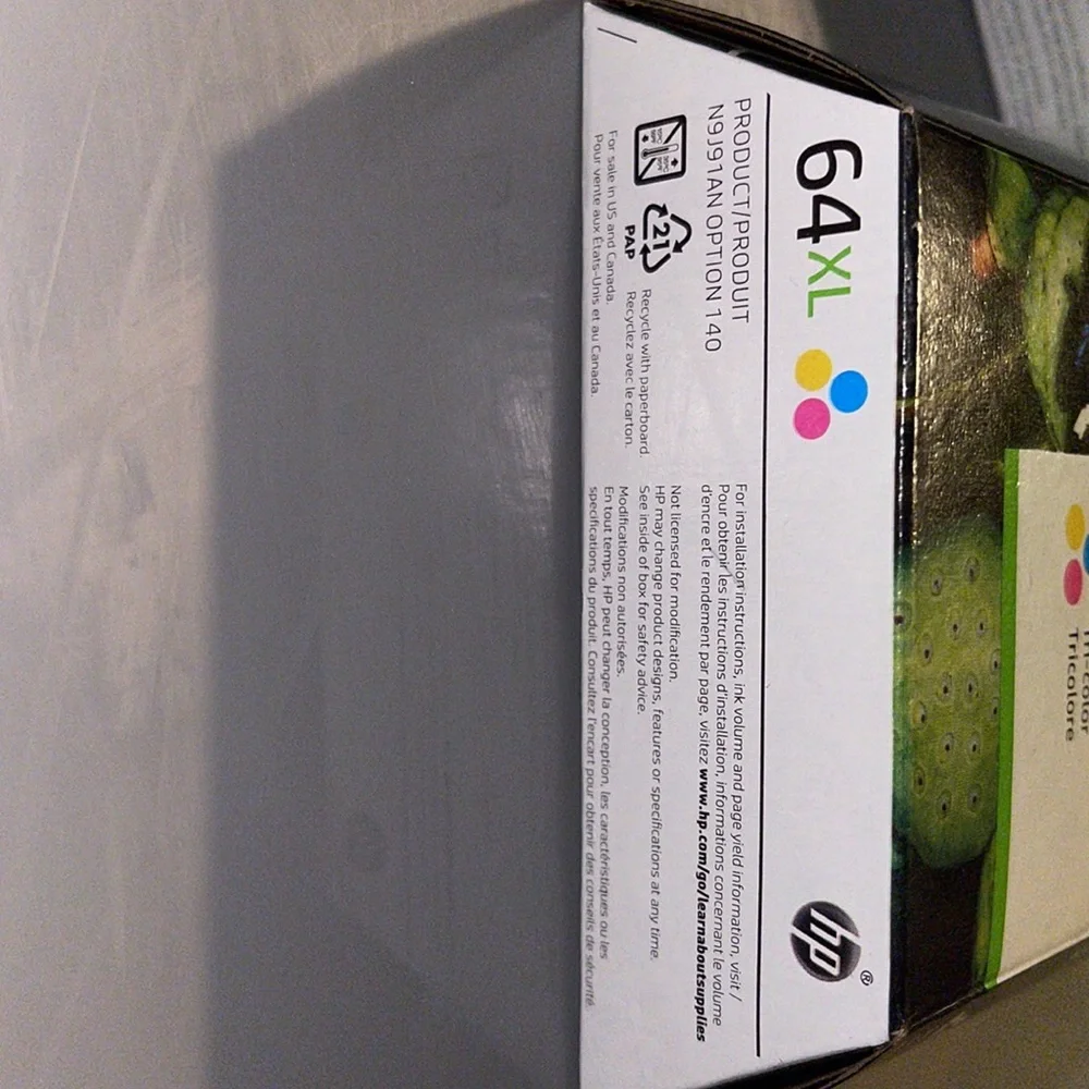 HP 64 XL Black/ 64 XL Tri-color new